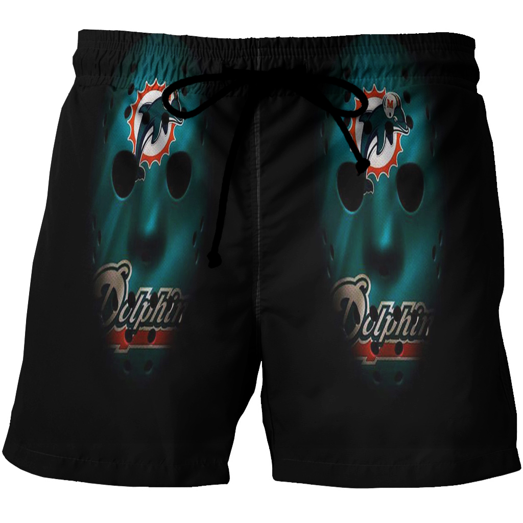 Miami Dolphins Art 1 3D All Over Print Summer Beach Hawaiian Short