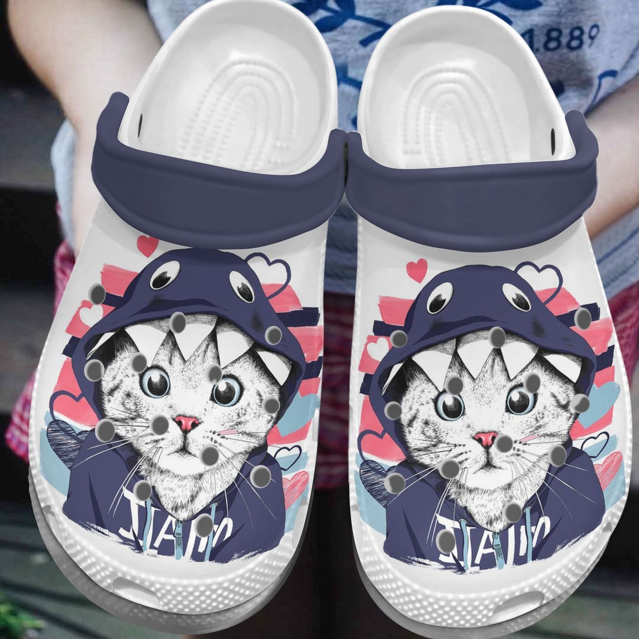 Cat Personalize Clog, Custom Name, Text, Fashion Style For Women, Men, Kid, Print 3D Cool Cat