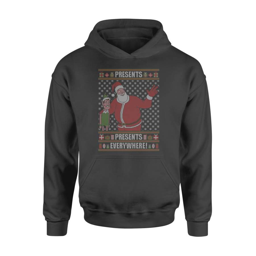 Christmas Gift Idea Santa Clapped Elf’s Shoulder Presents Everywhere – Standard Hoodie