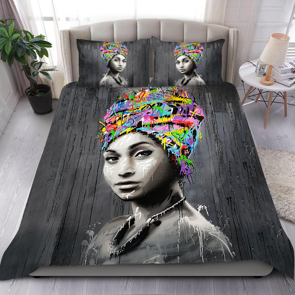 Tmarc Tee Beautiful Art African Girl Bedding Set-Ml