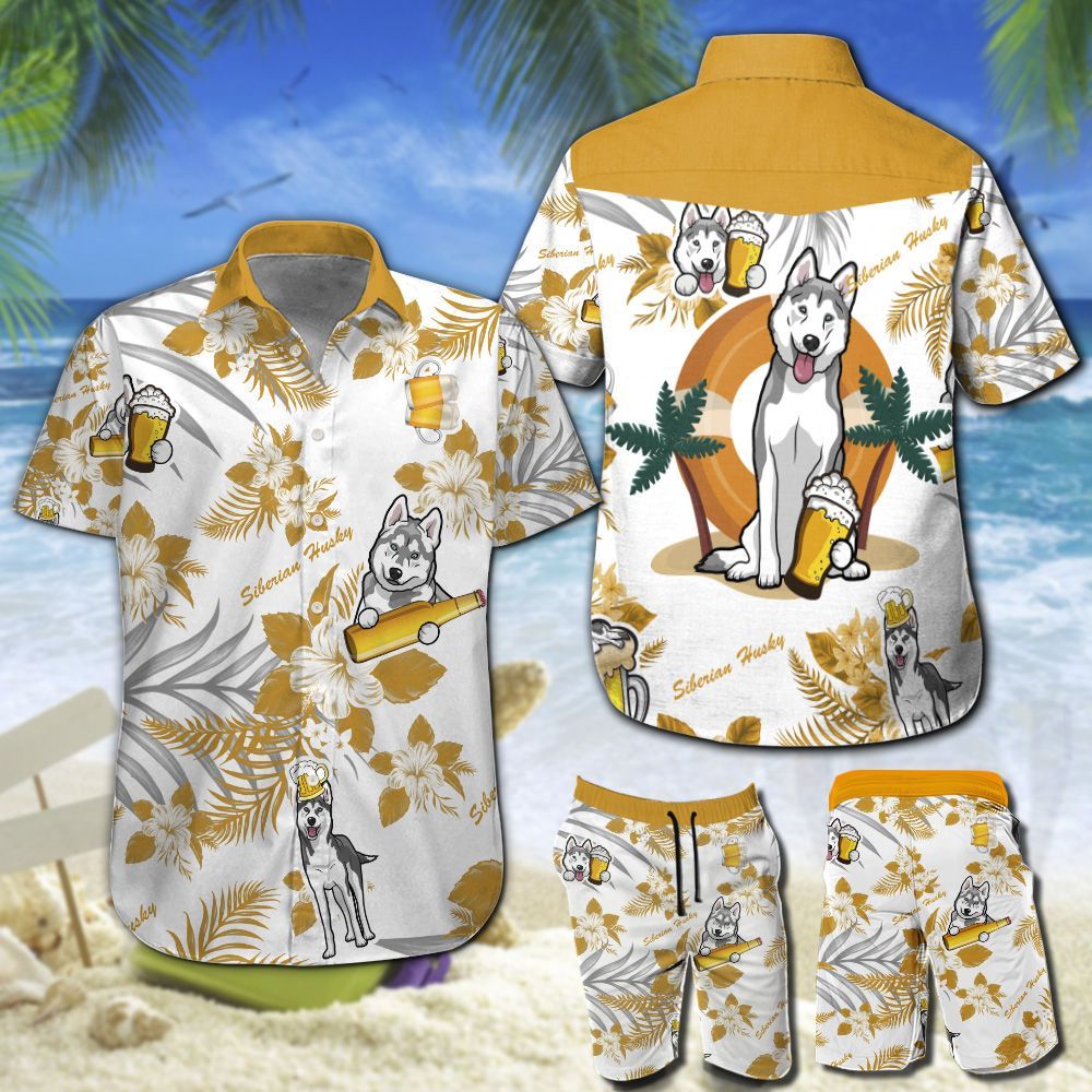 Siberian Husky Beer Hawaii Shirt 202 Ha38907