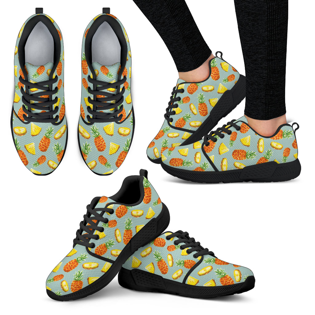 Watercolor Pineapple Pattern Print Women’S Athletic Shoes