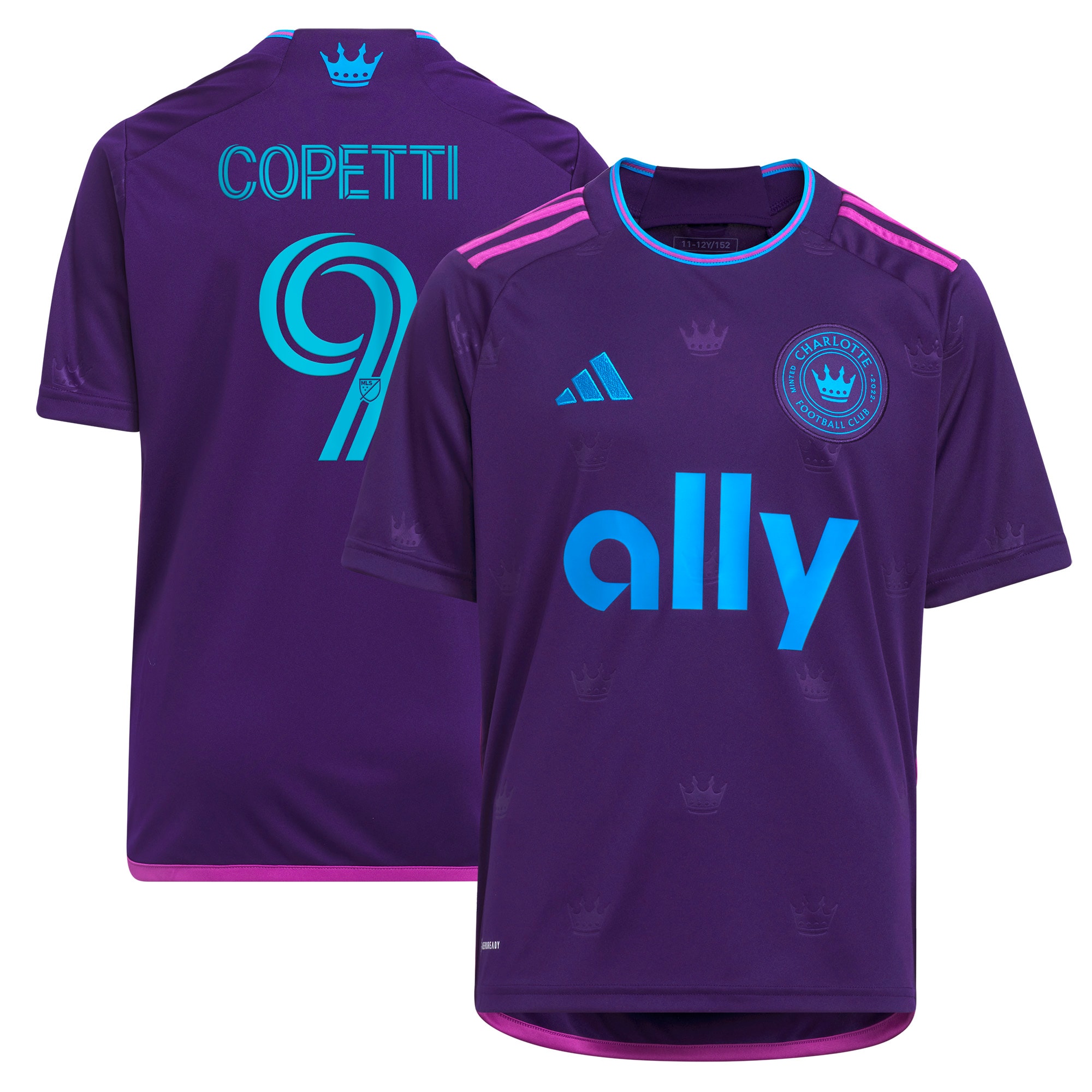 Enzo Copetti Charlotte FC Youth 2023 Crown Jewel Kit Replica Jersey – Purple