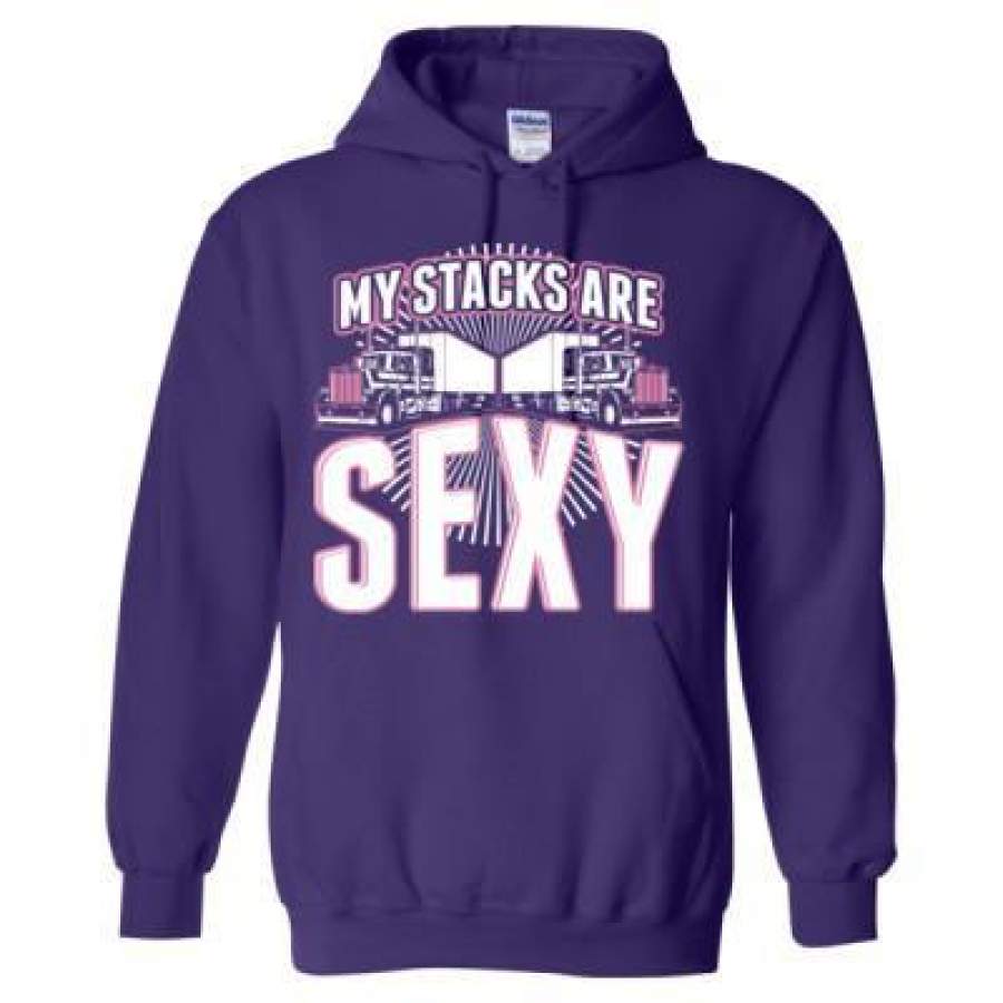 AGR My Stacks Are Sexy Truck Driver – Heavy Blend™ Hooded Sweatshirt