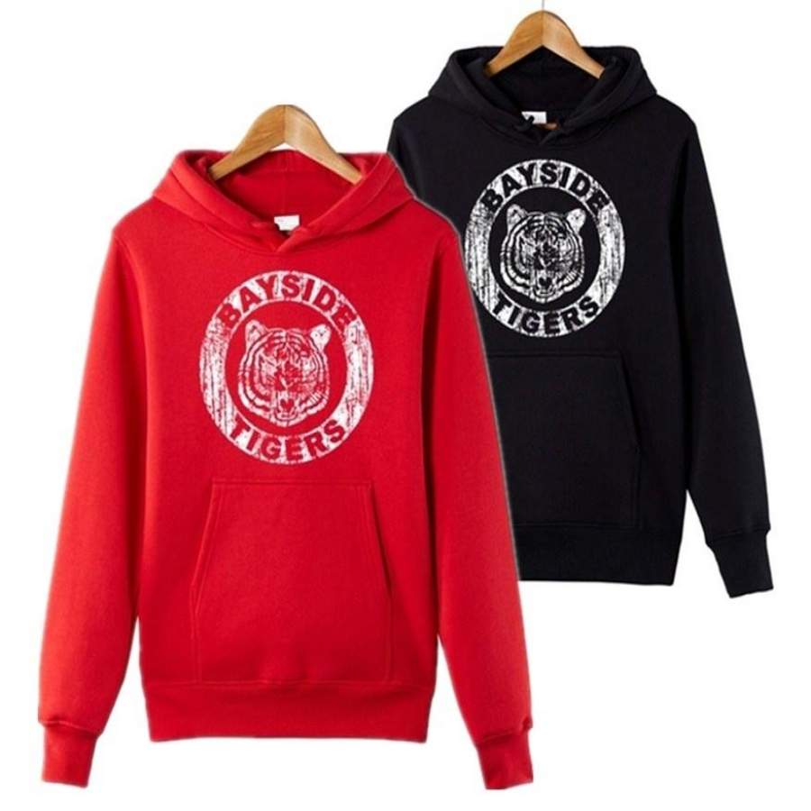 Bayside Tigers Hoodie Sweatershirt Men Women Hip Hop Saved by the Bell Bayside Hoodie Sweatershirt