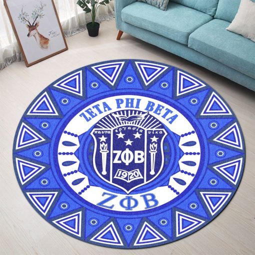 Zeta Phi Beta Fraternity 1920 Round Carpet All Over Print