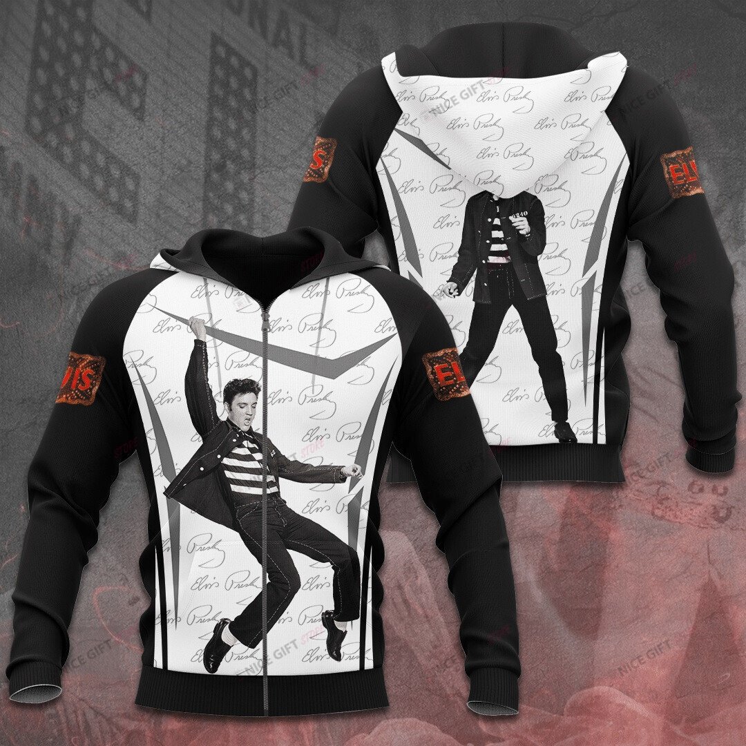 Elvis Presley Zip Hoodie 3D 3Zh-A7W3