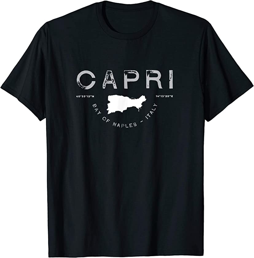 Capri Naples Italy Graphic Vintage Retro T Shirt