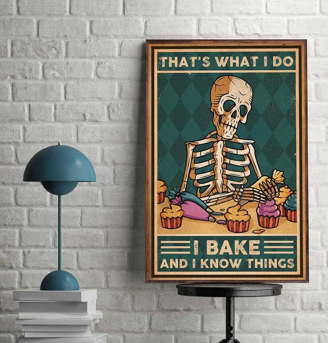 That’S What I Do I Bake And I Know Things Canvas And Poster, Canvas Prints, My Poster Wall, Canvas Wall Art, Wall Decor Visual Art, Happy Halloween