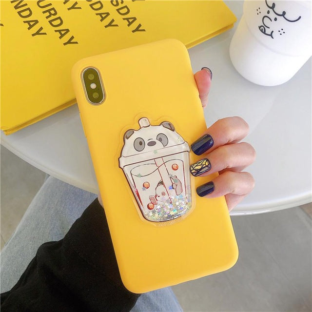 “Bare Bears Boba 3D” Iphone Case