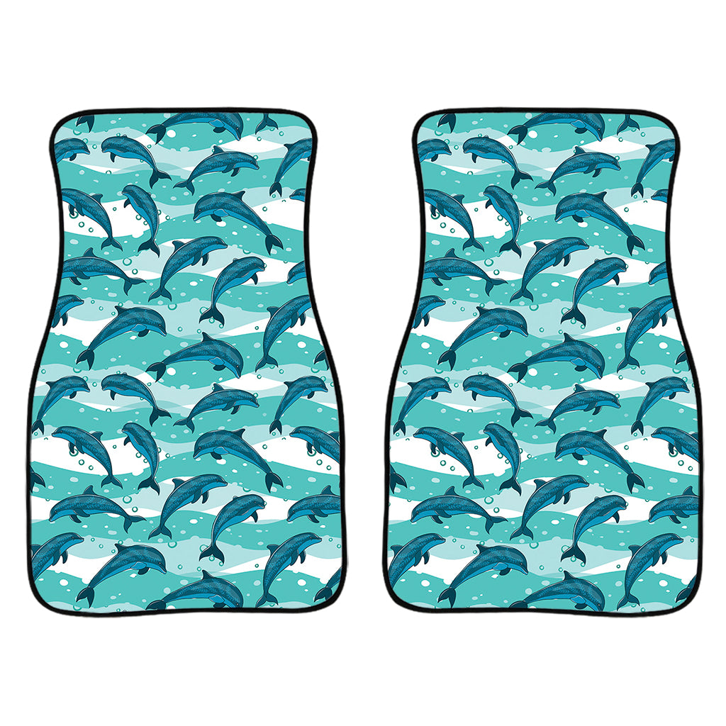 Dolphins In The Ocean Pattern Print Front Car Floor Mats