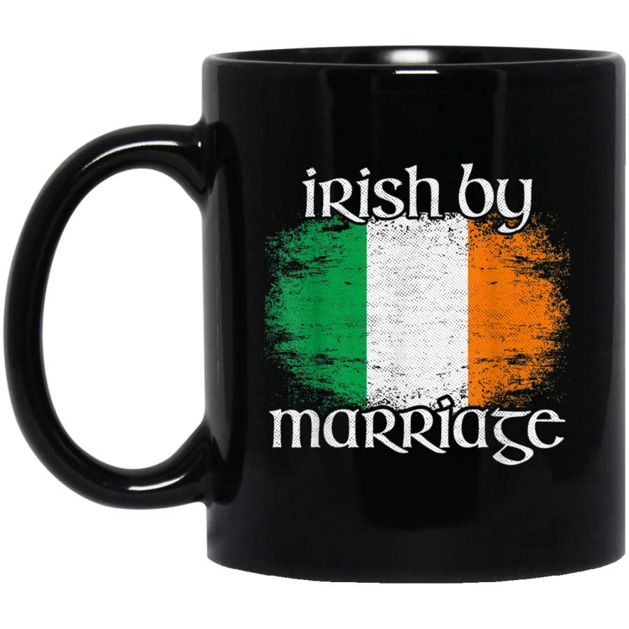 Irish By Marriage Mug Vintage Irish Flag  Mug