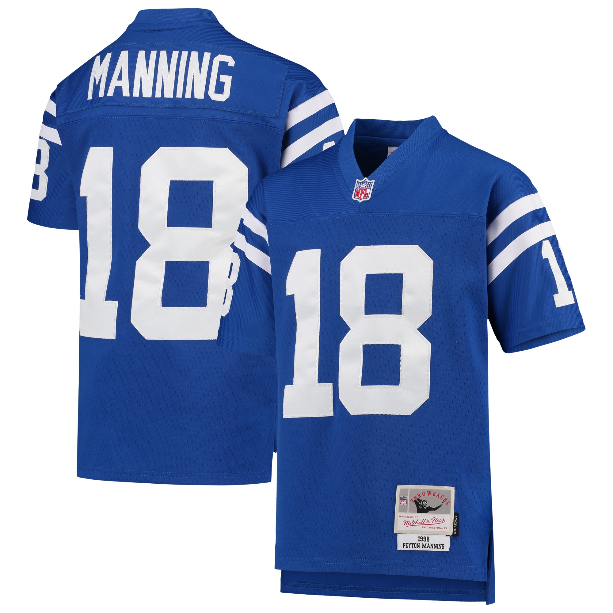 Peyton Manning Indianapolis Colts Mitchell & Ness Youth 1998 Legacy Retired Player Jersey – Royal