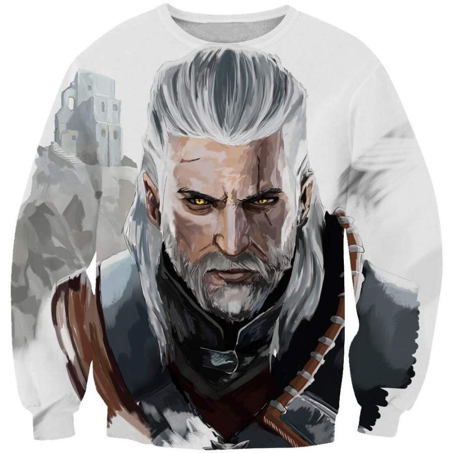 The Witcher Sweatshirt – Geralt Face Hoodie and Clothing