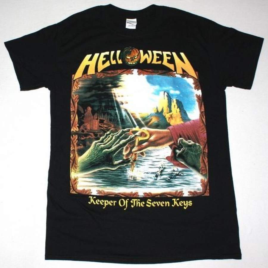 Helloween Keeper of The Seven Keys Part Ii Heavy Metal Kiske New Black T-Shirt