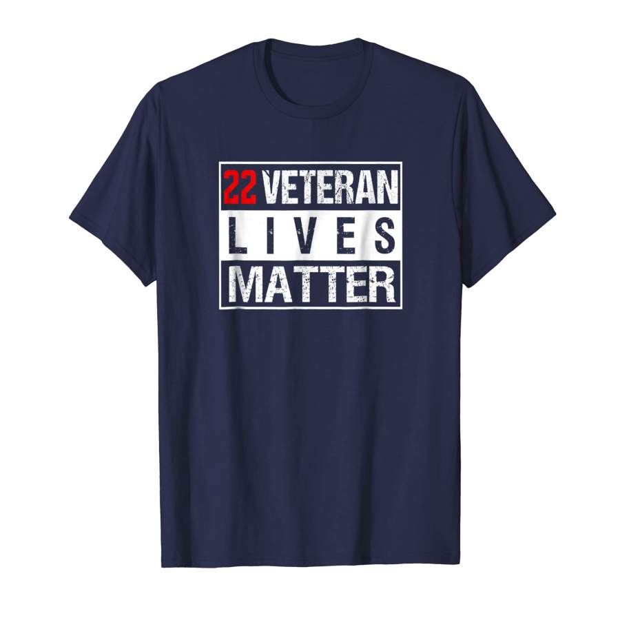 22 Veteran Lives Matter Suicide Awareness T Shirt