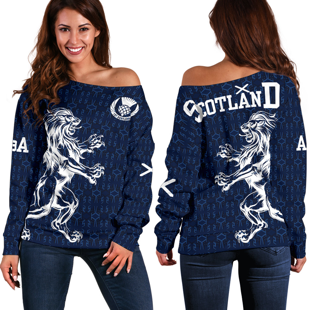 1Stscotland Off Shoulder Sweater – Lion 1991 Style A15