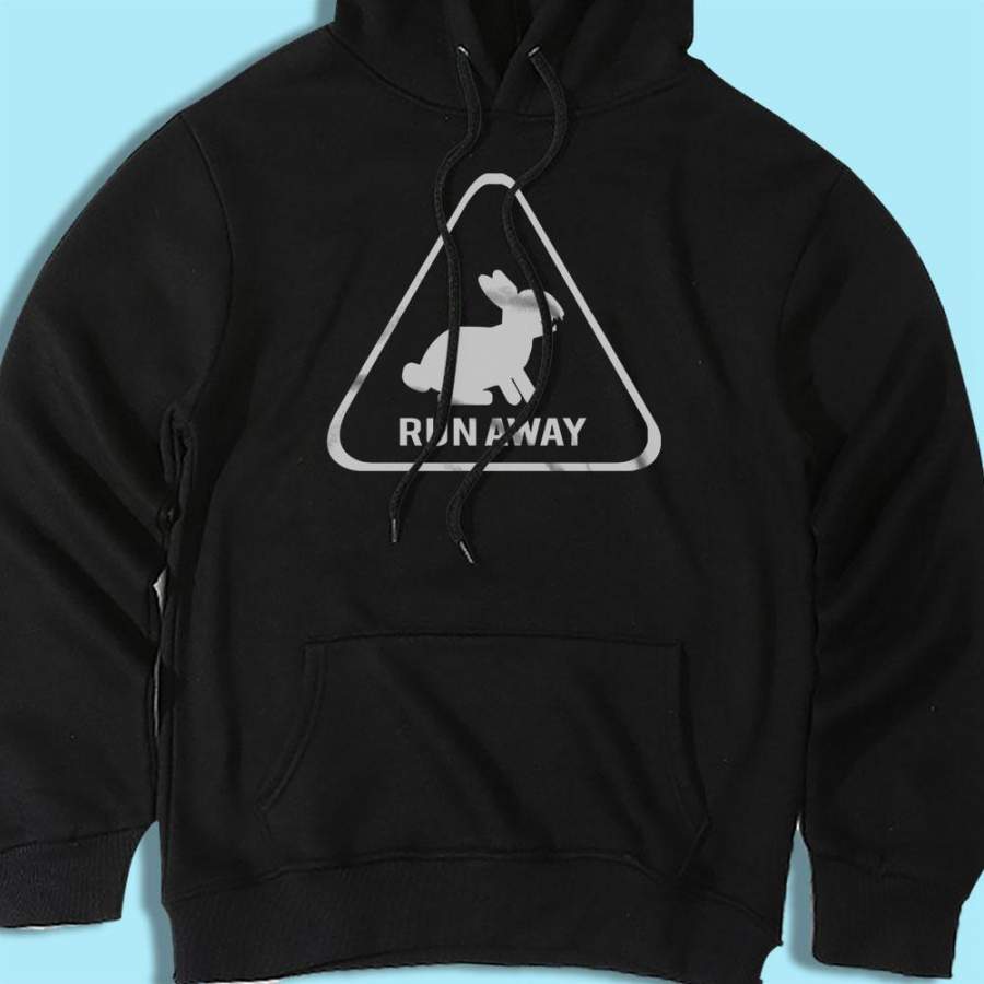 Run Away Rabbit Holly Gril Men’S Hoodie