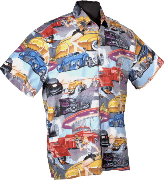 Car And Diner Colorful Amazing Design Hawaii Shirt Ha99182