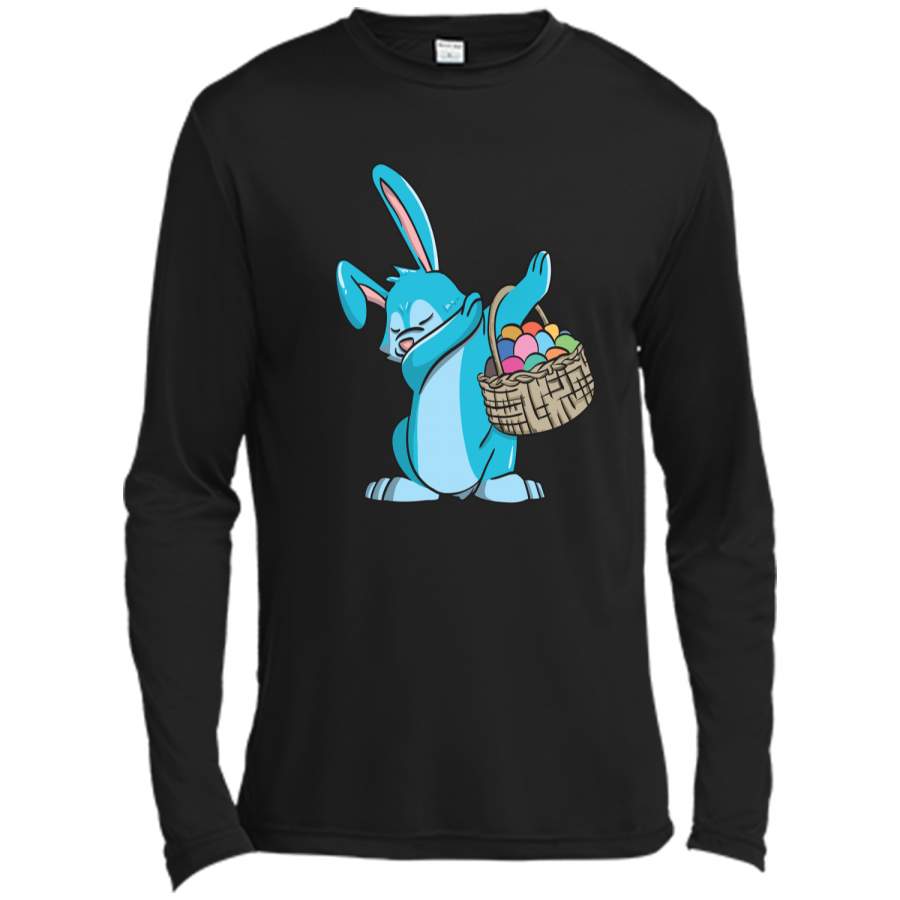 Easter Bunny Dab shirt – Boys Easter t-shirt Long Sleeve Moisture Absorbing Shirt