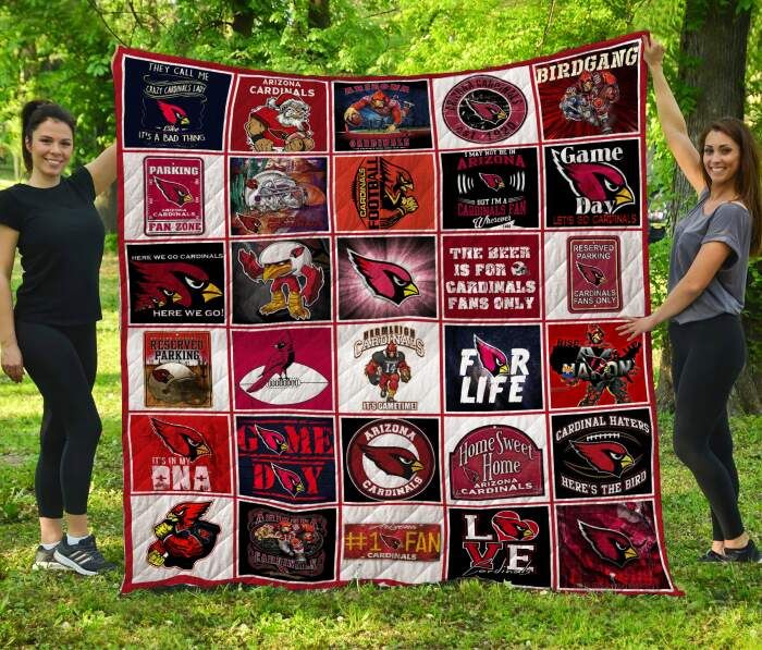 Arizona Cardinals 3D Quilt Blanket, Fleece Blanket