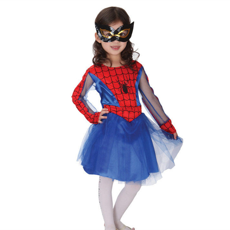 Spiderman Spider Girls Cosplay Costumes Costume For Kids Birthday Fancy Party alx