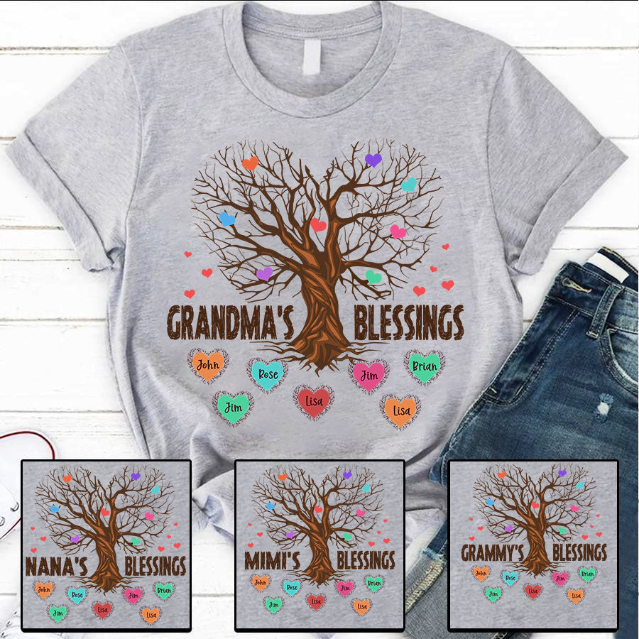 Grandma’S Blessings Tree T-Shirt