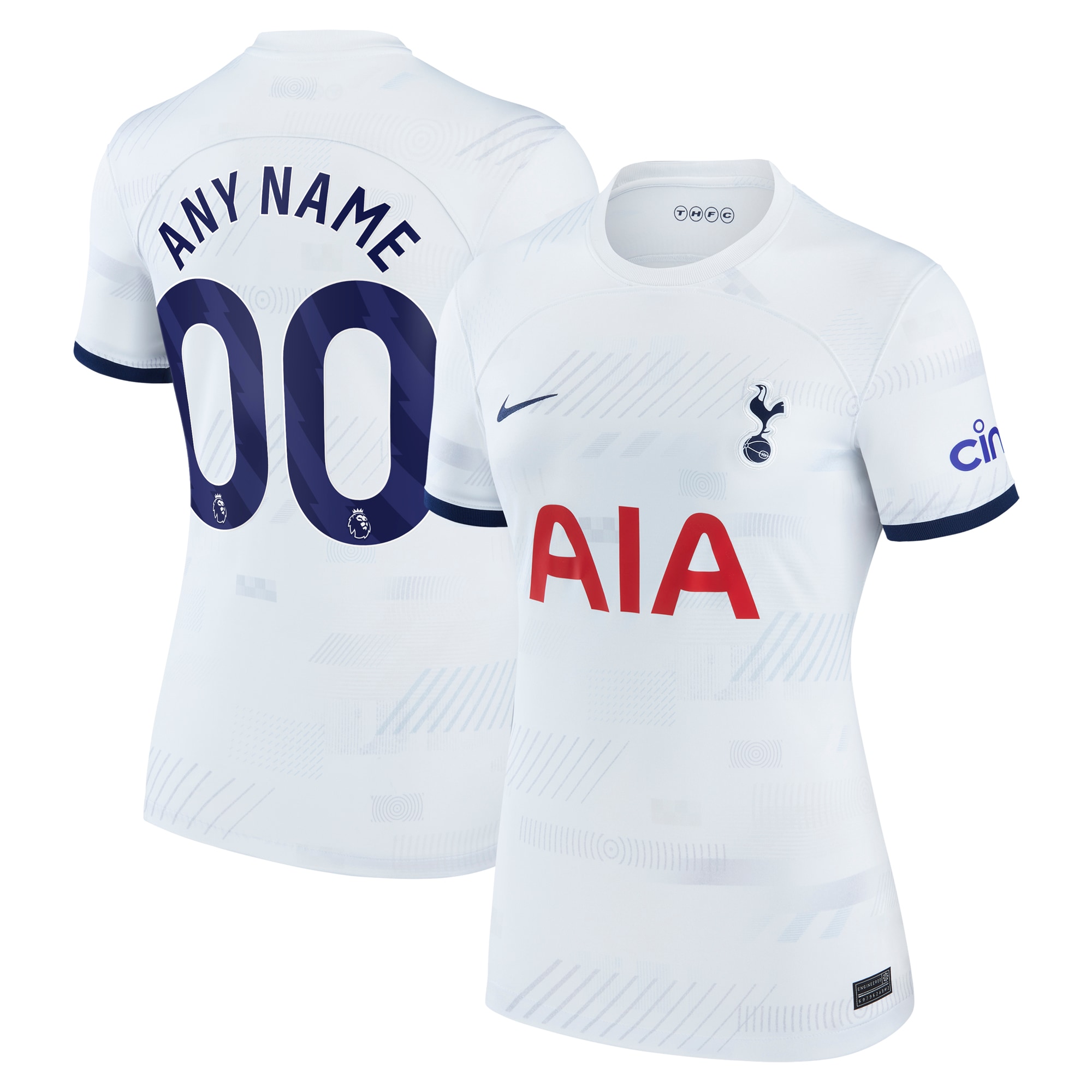 Tottenham Hotspur Women's Home 2023/24 Custom Replica Jersey – White