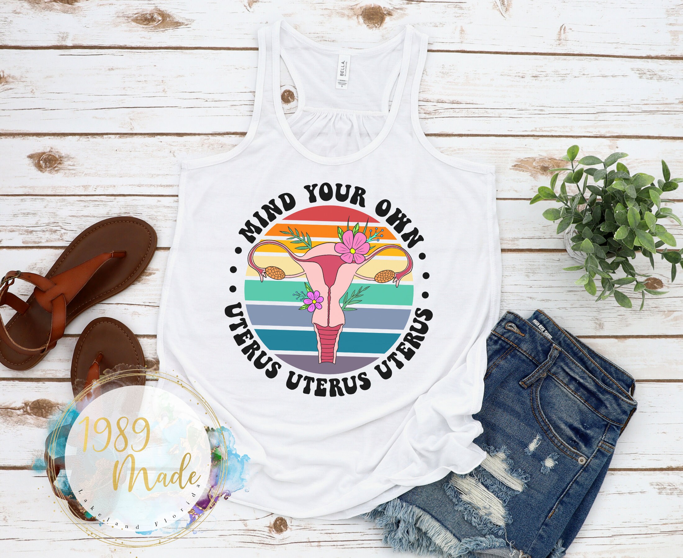 Mind Your Own Uterus Graphic Tank