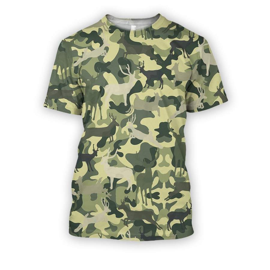 All Over Printed Deer Camo Shirts