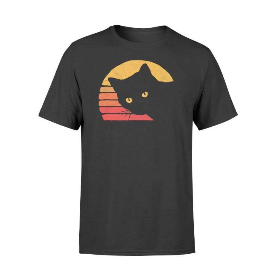 Vintage Eighties Style Cat Retro Distressed Design – Standard T-shirt