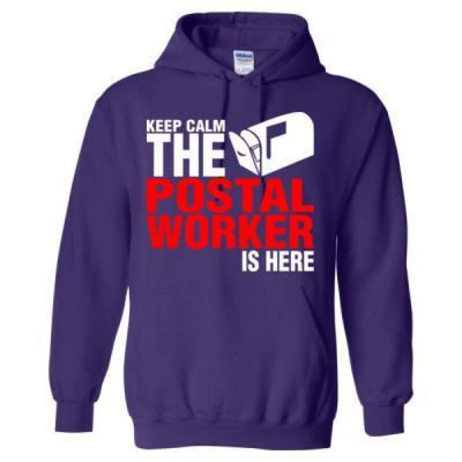 AGR Keep Calm The Postal Worker Is Here – Heavy Blend™ Hooded Sweatshirt