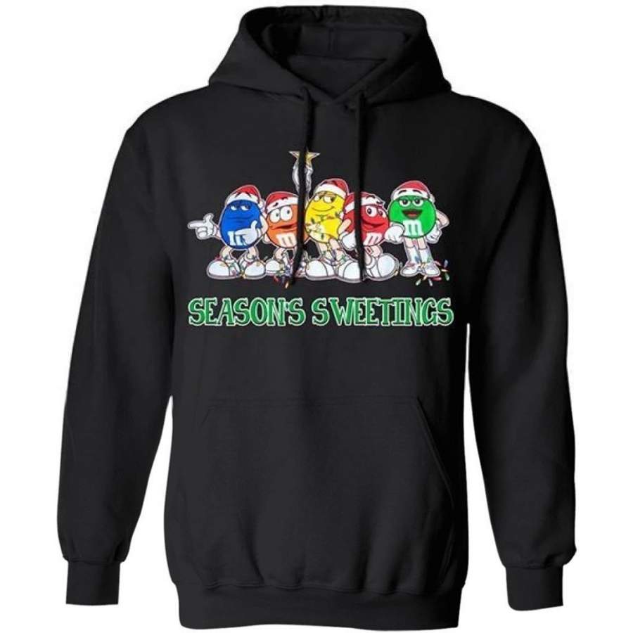 Season’s Sweetings M&M’s Christmas Hoodie Funny Christmas Gift MT10