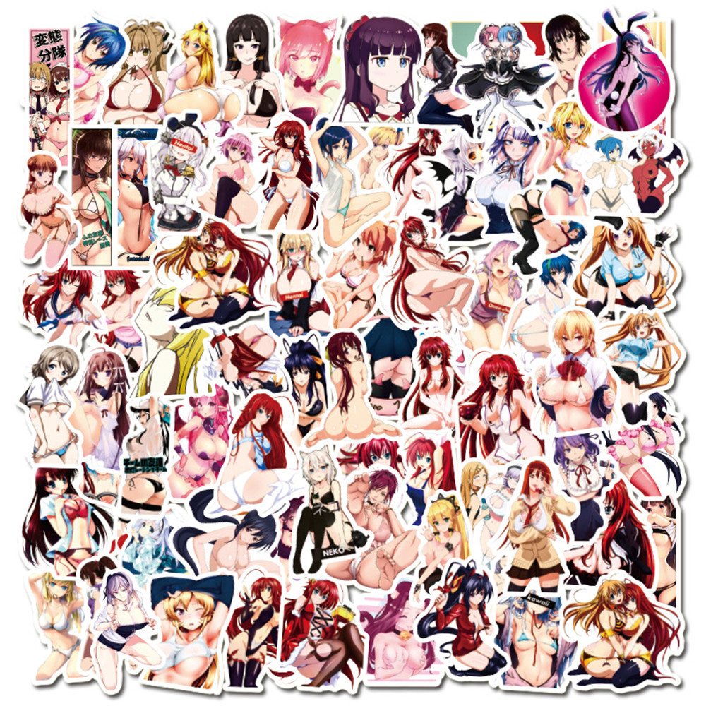 100pcs Sexy Bunny Girl Stickers For Car Laptop Notebook Scrapbooking Material Adesivos Craft Supplies Custom Sticker Vintage alx