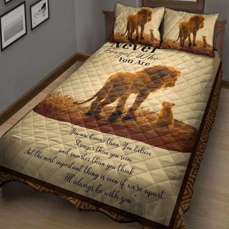 To My Little Boy/Girl Lion G529 – Quilt Bedding Set