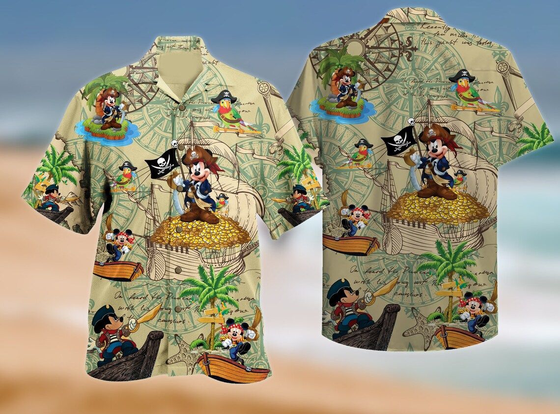 Love Mickey Mouse 6 Hawaiian Beach Disney Summer Shirt Ha84513