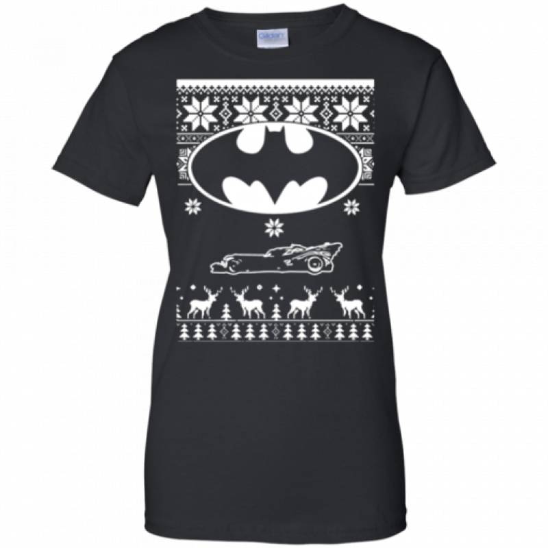 Shop Shop Batman Ugly Christmas Sweat Ladies Shirt