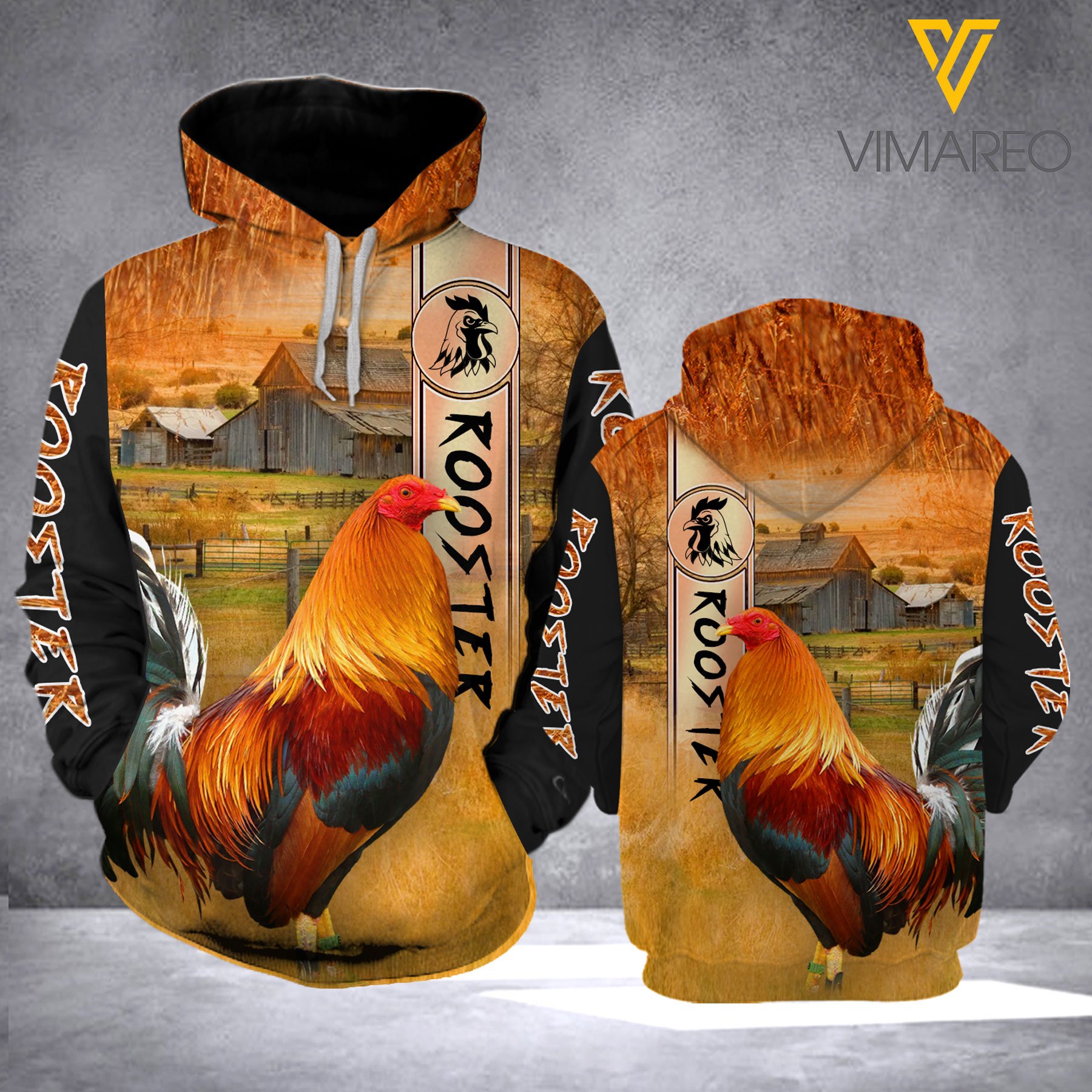 Rooster Ranch Grass Hoodie Hsegh