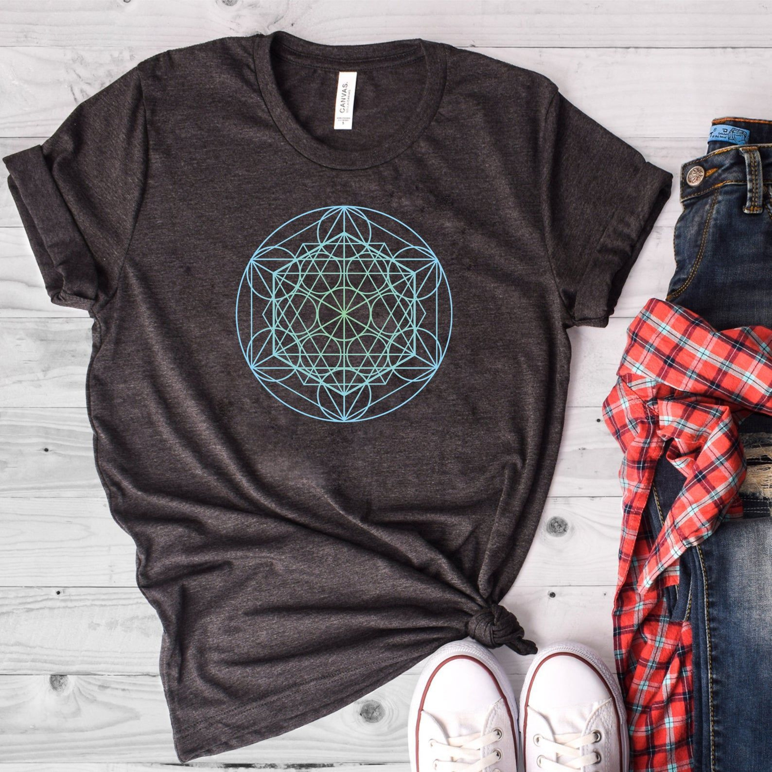 Sacred Geometric Shirt Gypsy Soul Shirt Sacred Geometry Tee Shirt