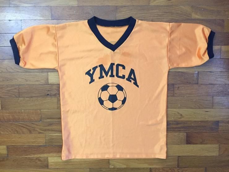 Vtg Ymca Soccer Yellow Shirt