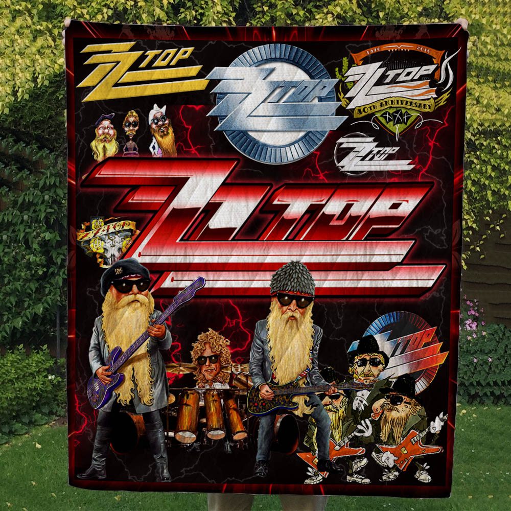 ZZ Top Quilt & Fleece Blanket – Gift For Christmas