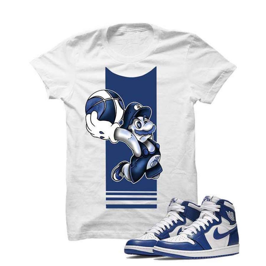 High OG Storm Blue White Mario Ball  Hoodie Sweatshirt T-Shirt