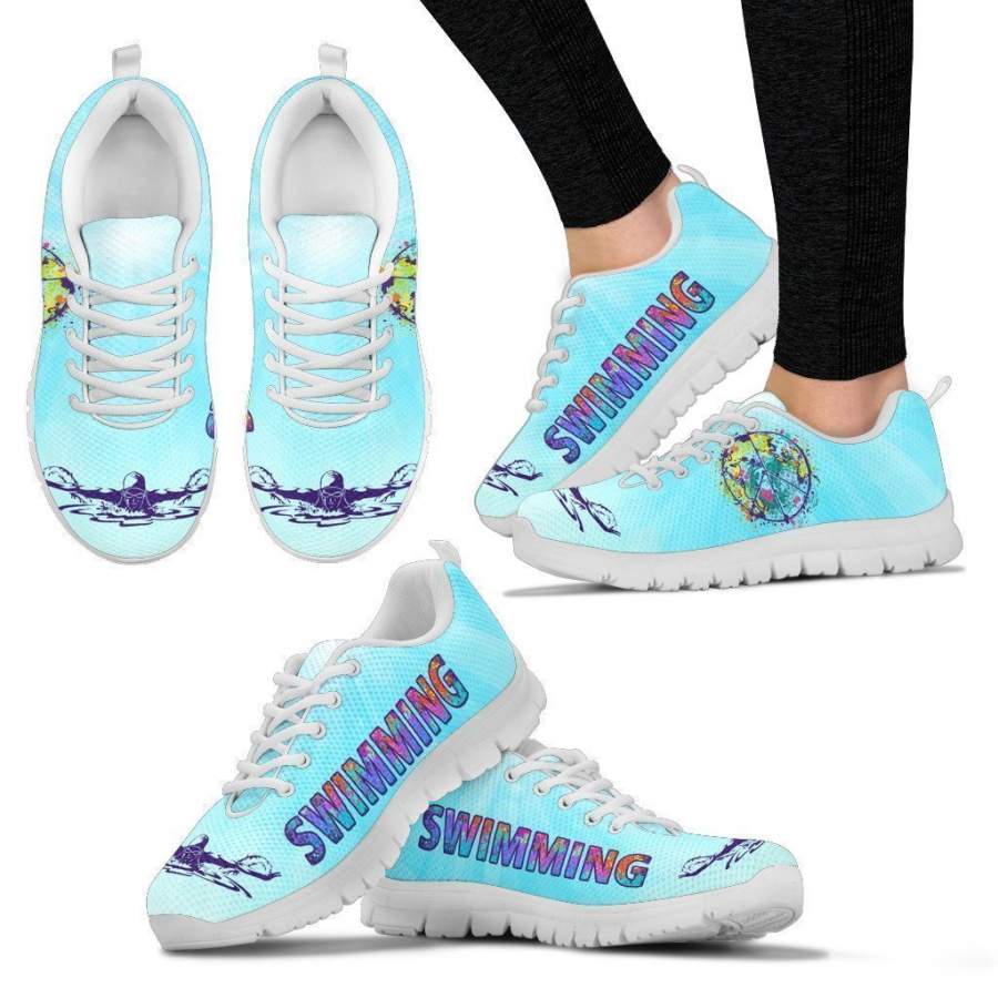 SWIMMING PEACE Women’s Sneakers