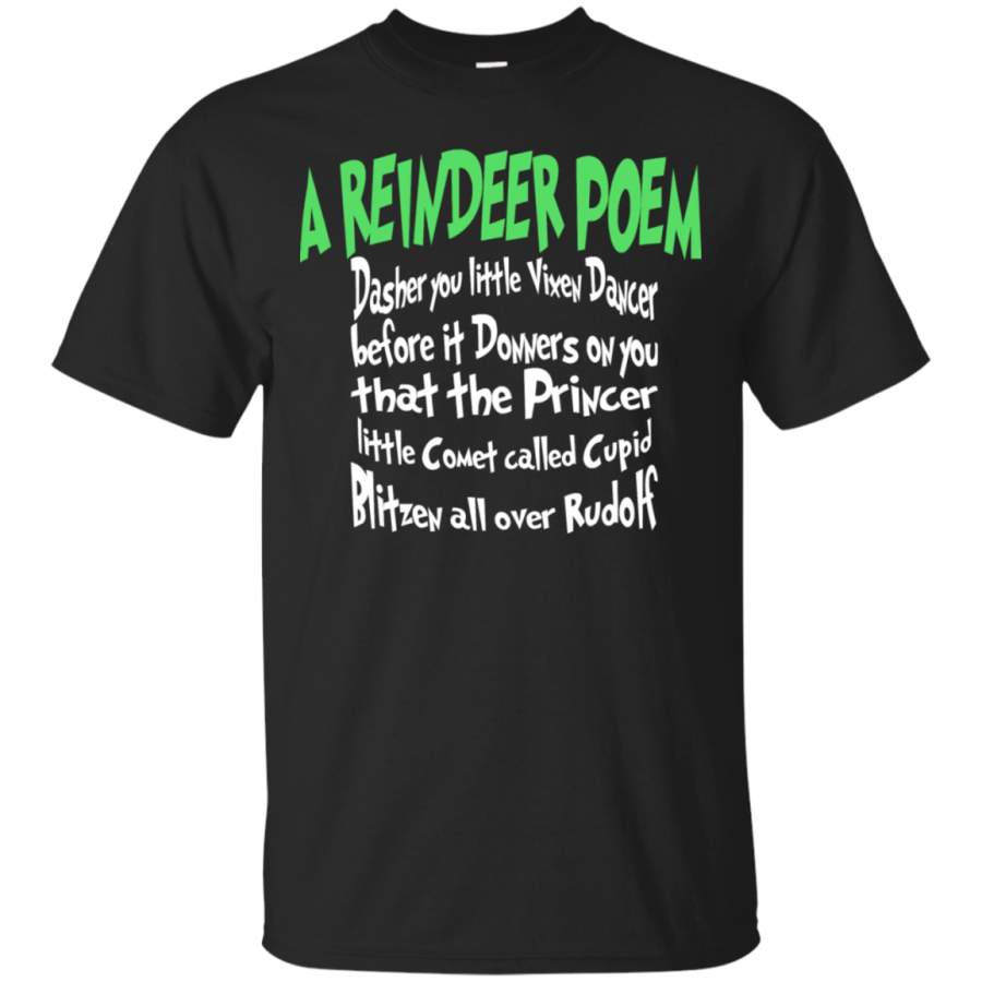 AGR A Reindeer Poem – Men’s T-Shirt