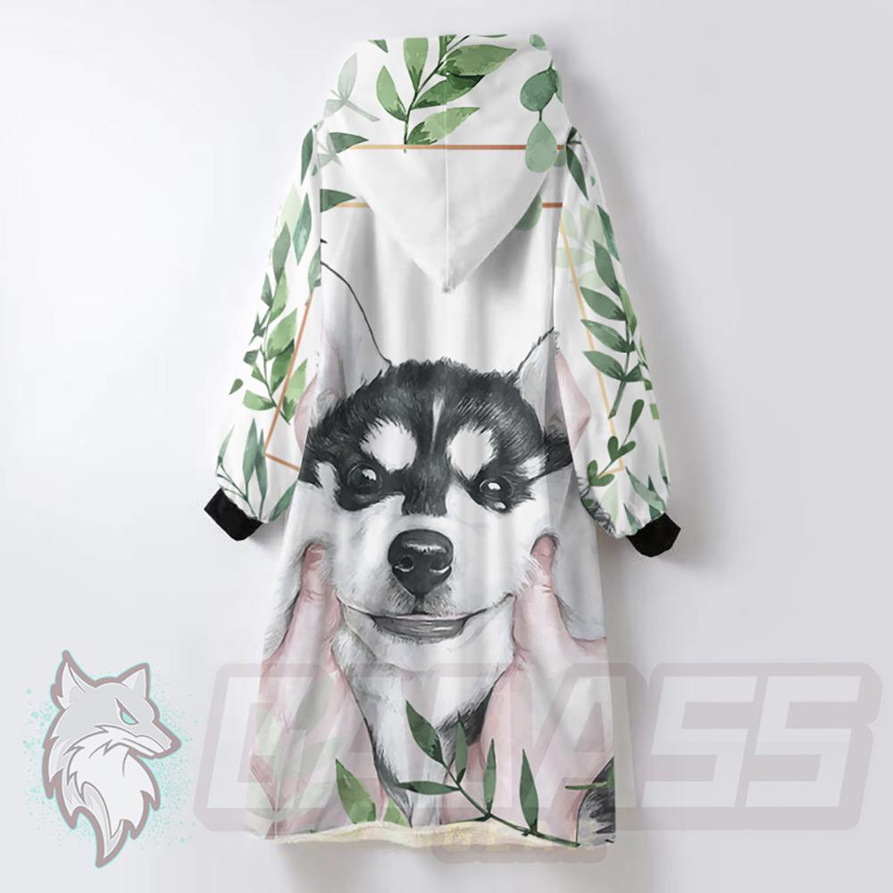Husky in Hand HUK-0001 Oversized Sherpa Blanket Hoodie