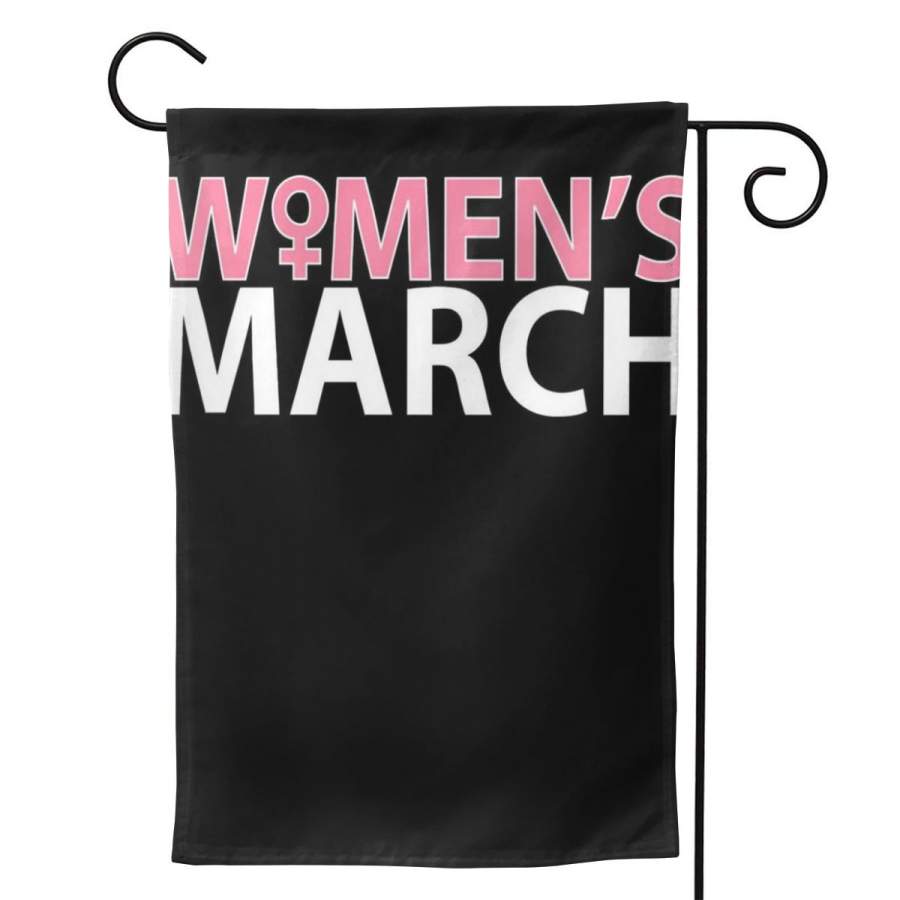 2 Pcs Garden Flag Women’s March Horizontal Poster 12.5″x18″ -Mothers Day, Birthday Gifts for Mom, Dad, Wife, Husband, Daughters, Grandma, Friends