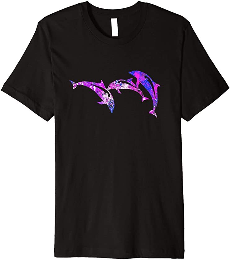 Cute Colorful Purple Dolphin Premium T-Shirt