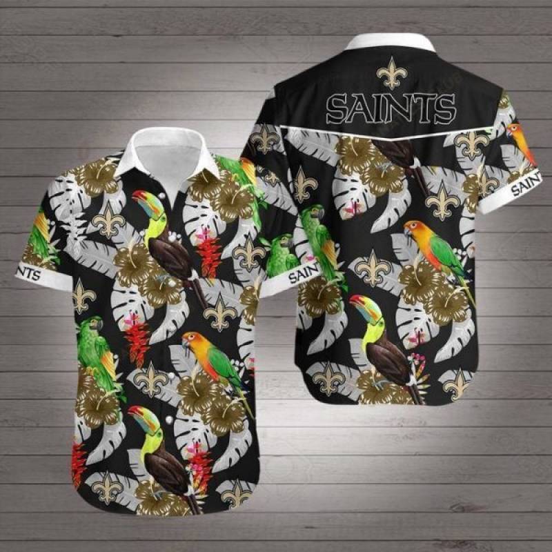 New Orleans Saints 2 Hawaii 3D Shirt