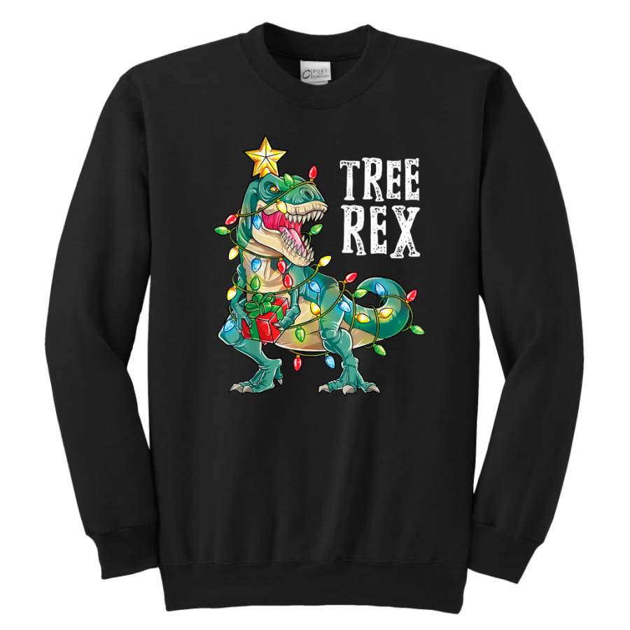 Dinosaur Tree Rex Funny Christmas Costume shirts - Emprints Store