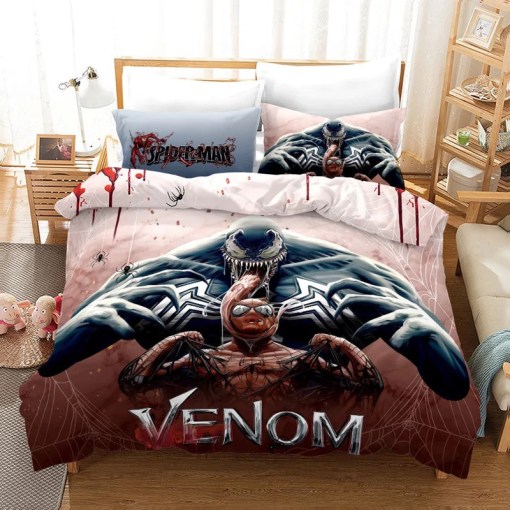 Venom Spider Gwen Stacy 18 Duvet Cover Pillowcase Home Decor 3D Bedding Set